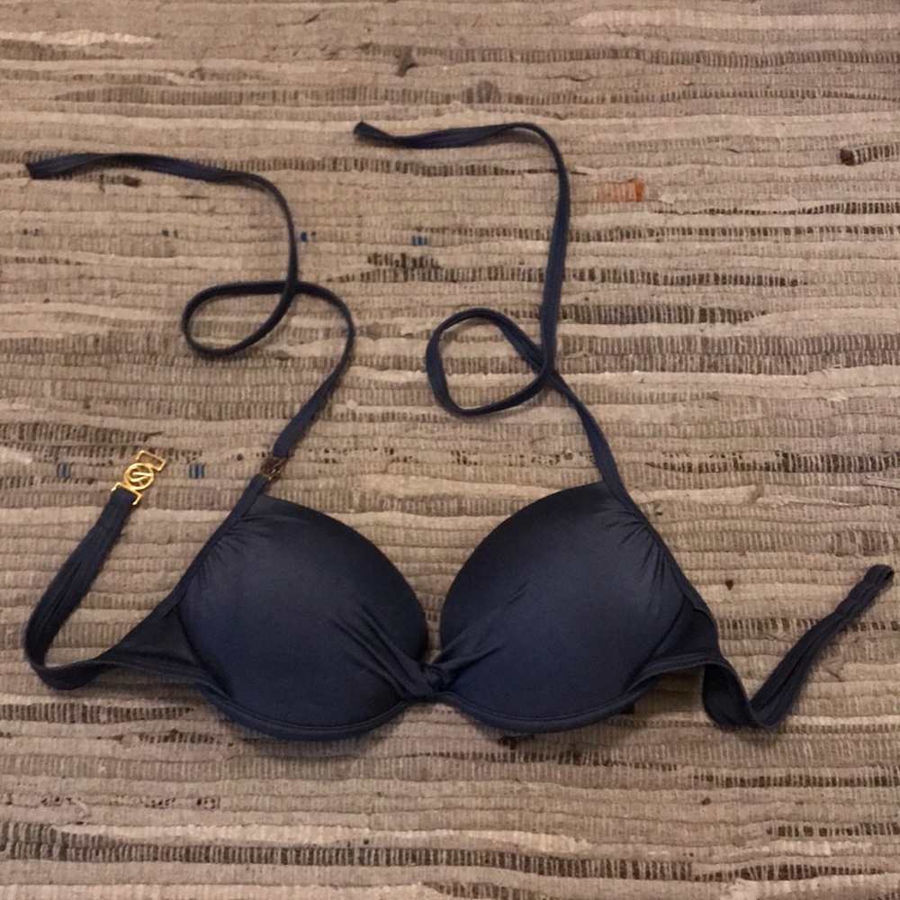 Blue Push-up Bikini Top